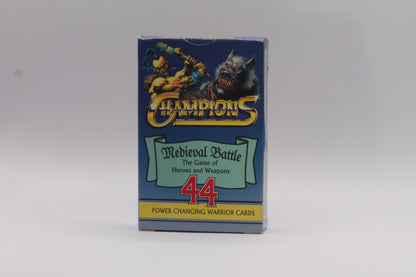 Champions Medieval Battle Power Changing Warrior Card Game 1995 - Complete