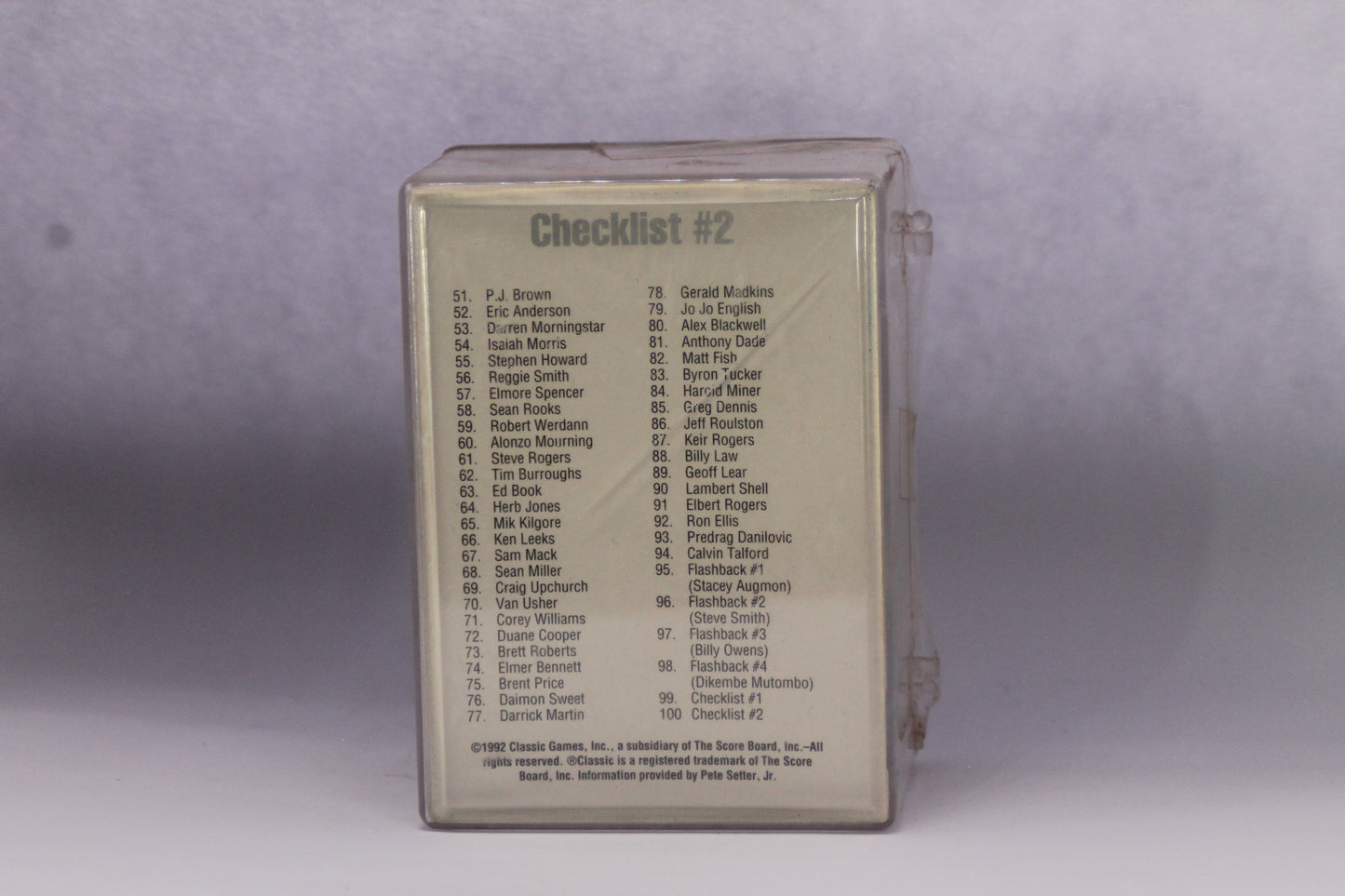 1992 Classic Basketball Draft Complete Set 100 Cards with Shaquille O'Neal NM