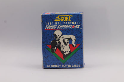 1991 Score NFL Young Superstars 40 Glossy Card Complete Set Box