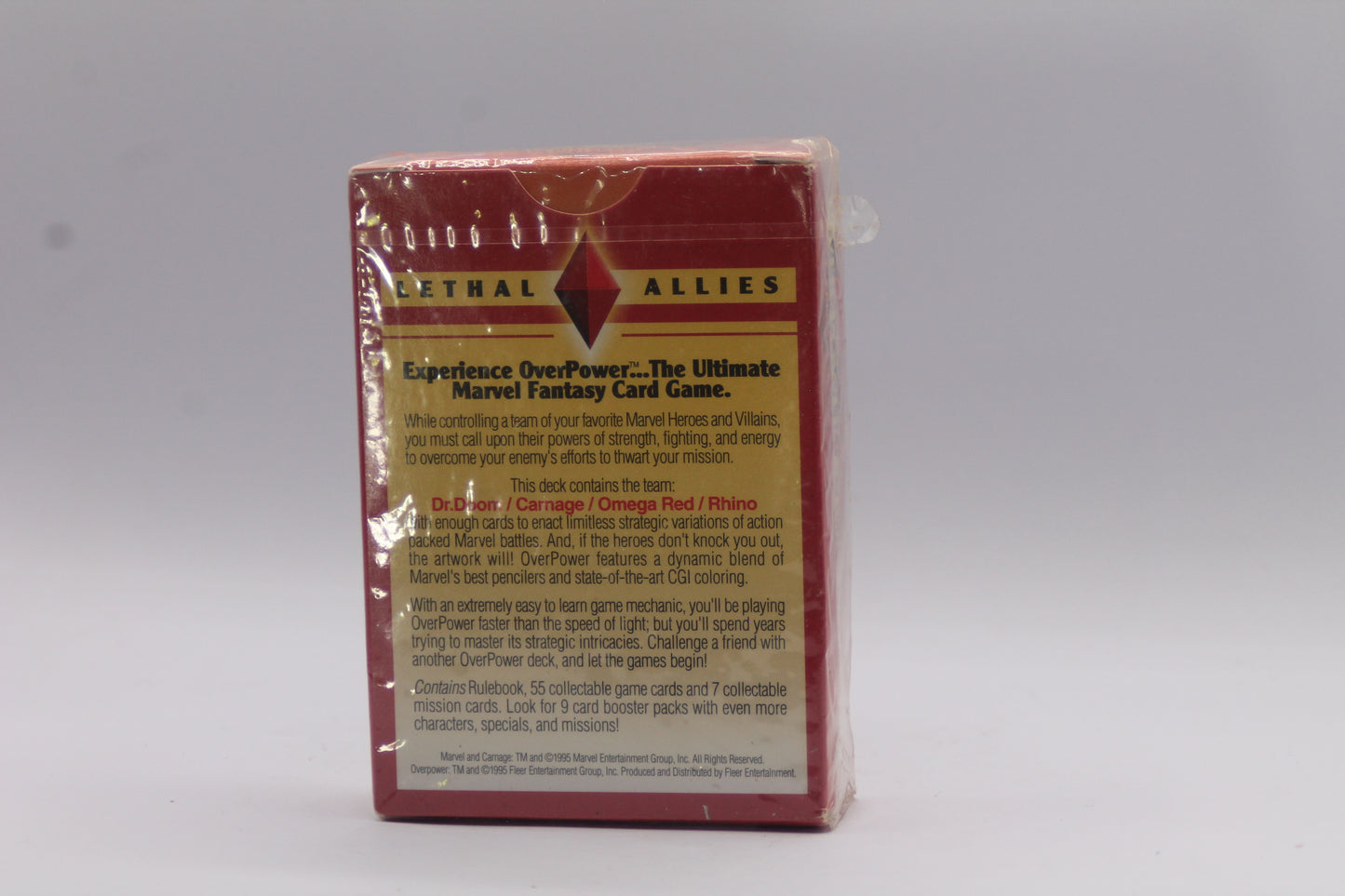 1995 Marvel Over Power Card Game LETHAL ALLIES