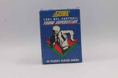 1991 Score NFL Young Superstars 40 Glossy Card Complete Set Box - Emmitt Smith
