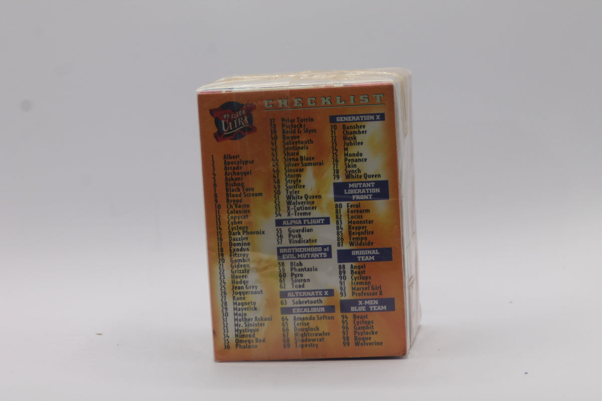 1995 Fleer Ultra X-Men complete base set of 150 vintage cards in excellent condition. Fleer 1995. Wolverine Marvel Universe